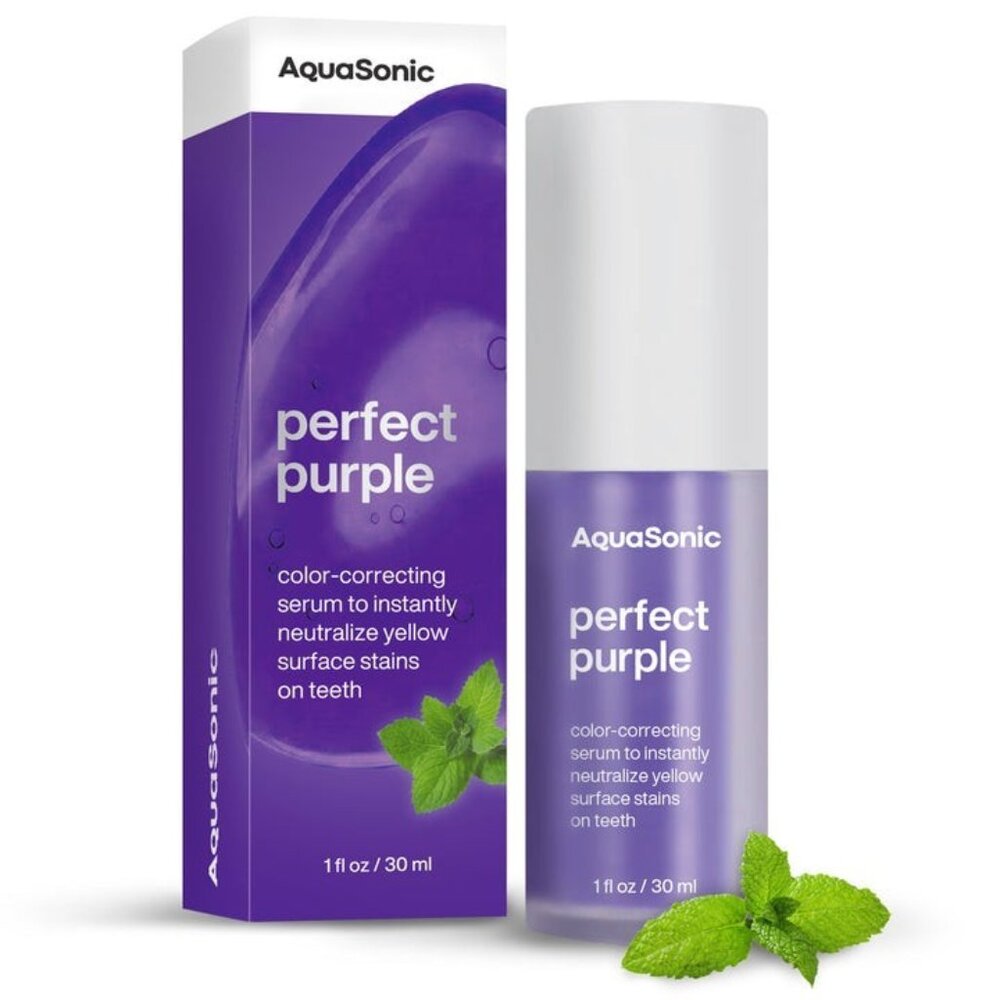 AquaSonic Perfect Purple Color Correcting Serum 1oz Brightening Hydrating NEW